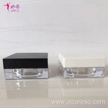 Packaging Square Shape Cosmetic Jar Loose Powder Jar